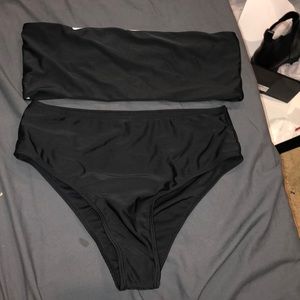 High waisted bikini bottom & staples top!